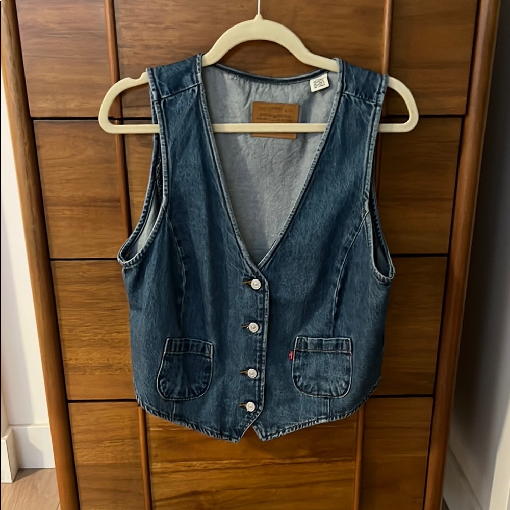 Levi's Blue Denim Vest